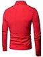 billige Skjorter til herrer-Herre Skjorte Ballskjorte Klassisk krage Ensfarget Hvit Svart Rød Navyblå Langermet Daglig Tynn Topper Kinoiserie