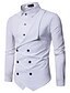 cheap Men&#039;s Shirts-Men&#039;s Shirt Prom Shirt Classic Collar Solid Colored White Black Red Navy Blue Long Sleeve Daily Slim Tops Chinoiserie