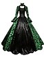 cheap Cosplay &amp; Costumes-Maria Antonietta Victorian Medieval 18th Century Cocktail Dress Vintage Dress Dress Party Costume Masquerade Ball Gown Women&#039;s Lace Costume Vintage Cosplay Long Sleeve Party Prom Ball Gown Long Length