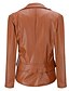 cheap Jackets-Women&#039;s Faux Leather Jacket Casual Regular Fit Outerwear Long Sleeve Winter Fall Black Wine Brown Streetwear Going out M L XL