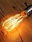 billige Glødelampe-6stk 60 W E26 / E27 ST64 Varm hvid 2200-2300 k Kontor / Business / Dæmpbar / Dekorativ Glødelampe Vintage Edison pære 220-240 V