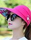 baratos Chapéus-Mulheres Ativo Desportos e Ar livre Festival Chapéu de sol Cor Sólida Chapéu Proteção UV Respirável / Primavera / Verão