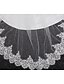 baratos Wedding Accessories-Duas Camadas Bordado Véus de Noiva Véu Capela com Bordado Tule / Clássico