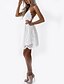 cheap Boho Dresses-Women&#039;s Short Mini Dress White Dress White Pink White Sleeveless Backless Solid Color V Neck Summer Hot Casual Sexy 2022 Slim S M L XL XXL / High Waist