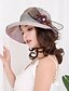 cheap Hats-Women&#039;s Elegant &amp; Luxurious Party Wedding Street Party Hat Solid Colored Flower Lace Beige Purple Hat Portable Sun Protection Breathable / Fabric / Fall / Winter / Spring / Summer