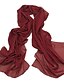 cheap Scarves &amp; Bandanas-Women&#039;s Chiffon Scarf Wine Black Pink Street Daily Date Scarf Pure Color / Basic / Winter / Spring / Summer / Polyester