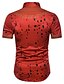 abordables Chemises pour hommes-Chemise Homme du quotidien Vacances Grande Taille Tribal Manches Courtes Imprimer Polyester Standard Col Italien / Eté