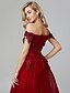 cheap Evening Dresses-A-Line Elegant Formal Dress Prom Formal Evening Sweep / Brush Train Sleeveless Off Shoulder Tulle Over Lace with Beading Appliques 2025