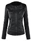 cheap Women&#039;s Coats &amp; Jackets-Women&#039;s Jacket Faux Leather Jacket Hoodie Jacket Casual Mountain Bike Coat Short Faux Leather White Black Light Brown Fall Winter Spring Hoodie Regular Fit S M L XL XXL 3XL / Long Sleeve / V Neck