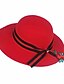 abordables Sombreros-Mujer Sombrero Playero Lazo Un Color Sombrero / Fiesta / Primavera / Verano / Poliéster