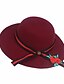 abordables Sombreros-Mujer Sombrero Playero Lazo Un Color Sombrero / Fiesta / Primavera / Verano / Poliéster