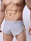 cheap Pants-Men&#039;s Normal Split Solid Colored Boxer Briefs Stretchy Low Rise Sexy Gray S