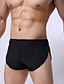 baratos Pants-Homens Normal Fenda Sólido Cuecas boxer Com Stretch Cintura Baixa Sexy Cinzento S