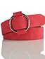 abordables Belts-Mujer Cinturón de Cintura Fiesta Boda Calle Casual Negro Rojo Cinturón Color puro / Piel / Azul / Marrón / Otoño / Invierno
