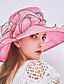 cheap Hats-Women&#039;s Party Party Street Holiday Party Hat Patchwork Flower Wine Beige Hat Portable Sun Protection Breathable / Blue / Khaki / Fall / Winter / Spring