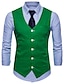 billige New To Sale-Hvit / Svart / Gul Ensfarget Normal Lin Menn Dress - V-hals