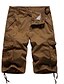 cheap Pants-Men&#039;s Bootcut Shorts Tactical Cargo Knee Length Pants Daily Solid Colored Mid Waist Blue Army Green Light Brown Khaki Light gray 30 32 34 36 38 / Spring / Summer