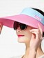 abordables Chapeaux-Chapeau de protection Plein Air Quotidien Sport extérieur Femme Fuchsia Noir Bloc de couleur / Tissu / Printemps / Plage