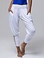 cheap Bottoms-Women&#039;s Active / Basic Daily Harem Pants - Solid Colored High Waist Black White Blue S M L