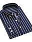 cheap Men&#039;s Shirts-Men&#039;s Shirt Dress Shirt Button Down Collar Striped Black / White White Blue Red Navy Blue Long Sleeve Patchwork Daily Work Tops Basic Business Formal Casual