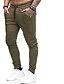 cheap Pants-Men&#039;s Active Basic Drawstring Sweatpants Plus Size Full Length Pants Micro-elastic Daily Sports Solid Colored Mid Waist Slim Army Green Black Dark Gray Red Navy Blue M L XL XXL 3XL / Spring / Summer