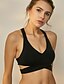 cheap Sport Athleisure-Women&#039;s Sports Bra Medium Support Summer Cross Back Removable Pad Fashion Blue Pink Green White Black Nylon Yoga Fitness Running Top Sport Activewear Quick Dry Breathable Comfortable Freedom Stretchy
