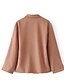 cheap Jackets-Women&#039;s Work Short Blazer, Striped Stand Long Sleeve Polyester Black / Blushing Pink