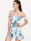 cheap Party Dresses-Women&#039;s Off Shoulder Going out Slim Sheath Dress Boat Neck Blushing Pink Gray S M L XL / Floral / Sexy