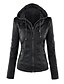 cheap Jackets-Women&#039;s Short Jacket Daily Solid Colored Basic White Black Light Brown Brown XS S M L