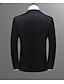 cheap Men&#039;s Christmas Outerwear-Men&#039;s Suits Regular Solid Colored Work Long Sleeve White / Black / Wine M / L / XL