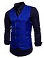 abordables New To Sale-Hombre Chaleco Boda Trabajo Negocio Casual Casual elegante Poliéster Color sólido Escote en Pico Negro Blanco Vino Azul Marino Chaleco