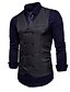 abordables New To Sale-Hombre Chaleco Boda Trabajo Negocio Casual Casual elegante Poliéster Color sólido Escote en Pico Negro Blanco Vino Azul Marino Chaleco