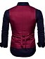 abordables New To Sale-Hombre Chaleco Boda Trabajo Negocio Casual Casual elegante Poliéster Color sólido Escote en Pico Negro Blanco Vino Azul Marino Chaleco