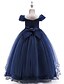 cheap Girls&#039; Dresses-Kids Little Girls&#039; Dress Solid Colored Flower Party Blue Red Blushing Pink Maxi Sleeveless Active Sweet Dresses Spring Summer Slim 4-13 Years