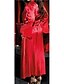 cheap Pajamas-Women&#039;s Lace Super Sexy Satin &amp; Silk Robes Gown Nighty Nightwear Solid Colored White / Black / Red S M L / Lace Up / Gift / Deep V