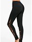 cheap Bottoms-Women&#039;s Daily Basic Legging Solid Colored Print High Waist Black S M L