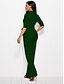 cheap Jumpsuits &amp; Rompers-Women&#039;s Streetwear Daily Wine Army Green Black Jumpsuit Solid Colored / Wide Leg