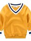 cheap Back in Stock Bestselling Clothing-Toddler Boys&#039; Sweater &amp; Cardigan Long Sleeve Print Children Tops Basic Blue Yellow