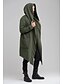 cheap Sale-Men&#039;s Trench Coat Solid Colored Streetwear Trench Coat Long Daily Long Sleeve Polyester Coat Tops Black