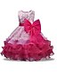 preiswerte Kleider für Mädchen-Kinder Wenig Mädchen Kleid Solide Alltag Blau Purpur Rote Ärmellos Grundlegend Kleider