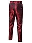 cheap Men&#039;s Bottoms-Men&#039;s Active Basic Dress Pants Full Length Pants Micro-elastic Daily Sports Geometric Mid Waist Black Purple Wine M L XL XXL