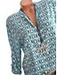economico Tops &amp; Blouses-Per donna Taglie forti Blusa Camicia Fantasia geometrica Sexy Manica lunga Con stampe Colletto Essenziale Top Bianco Blu Rosso