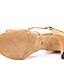 cheap Pumps &amp; Heels-Women&#039;s Latin Shoes Ballroom Shoes Salsa Shoes Line Dance Sandal Sneaker Buckle Slim High Heel Brown Ankle Strap Satin / Performance / EU37
