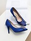 cheap Pumps &amp; Heels-Women&#039;s Heels Pumps Pointed Toe Sweet Minimalism Wedding Party &amp; Evening Walking Shoes Satin Rhinestone Solid Colored Summer Royal Blue Gray / 3-4