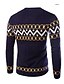 billige Men&#039;s Christmas Outerwear-Herre Daglig Geometrisk mønster Langærmet Tynd Normal Cardigan Sweater Jumper Sort / Blå / Navyblå L / XL / XXL