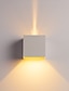cheap Indoor Wall Lights-12W LED Aluminium Wall Light Rail Project Square Outdoor Waterproof Wall lamp Bedside Room Bedroom Arts
