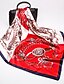 billige Scarves &amp; Bandanas-kvinders firkantede tørklæde dagligt rødt tørklæde geometrisk / kvastfrynse / pink / efterår / vinter / forår