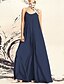cheap Maxi Dresses-Women&#039;s Strap Dress Maxi long Dress Black Blue Sleeveless Cotton S M L XL XXL 3XL 4XL 5XL