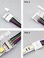 cheap Lighting Accessories-5050 5630 3014 4Pin LED Strip Connector Kit - 10mm RGB LED Connector Kit includes 5M RGB Extension Cable 10x LED Strip Jumper 10x L Shape Connectors 10x Gapless Connectors 20x LED Strip Clips