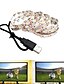 abordables Tiras de Luces LED-2m Tiras LED Flexibles 120 LED SMD2835 1pc Blanco Cálido Blanco Fresco USB Fiesta Decorativa Alimentado por USB